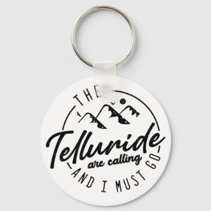 Telluride Colorado Mountains - Ski Souvenir Key Ring