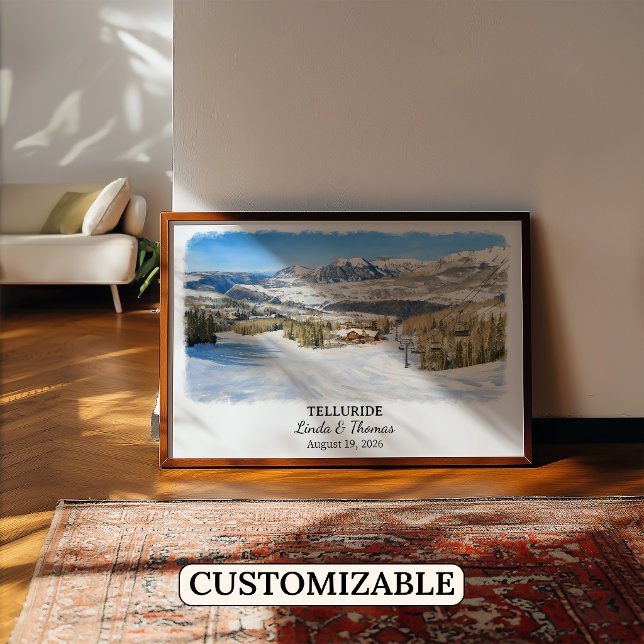 Telluride Colorado Poster, Watercolor, Custom Poster (Creator Uploaded)