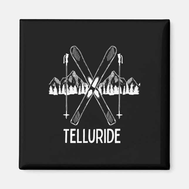 Telluride Colorado Rocky Mountains Co Skiing Snowb Magnet (Front)