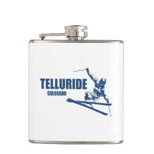 Telluride Colorado Skier Hip Flask