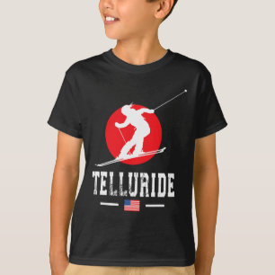 Telluride Usa Ski Resort Rocky Mountains American  T-Shirt