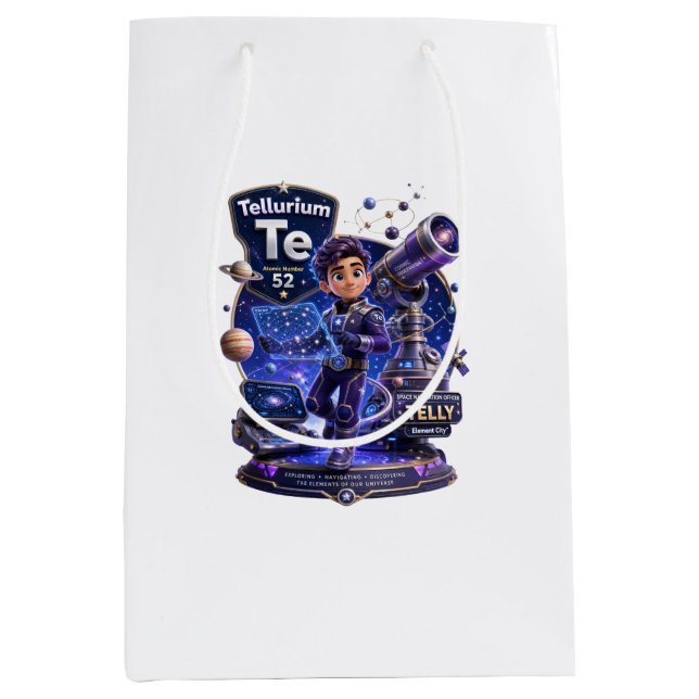  Tellurium character from the ATOMIVRA™  Medium Gift Bag (Front)