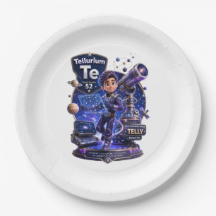 Tellurium character from the ATOMIVRA™ Paper Plate