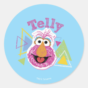 Telly Monster Fun Graphic Classic Round Sticker