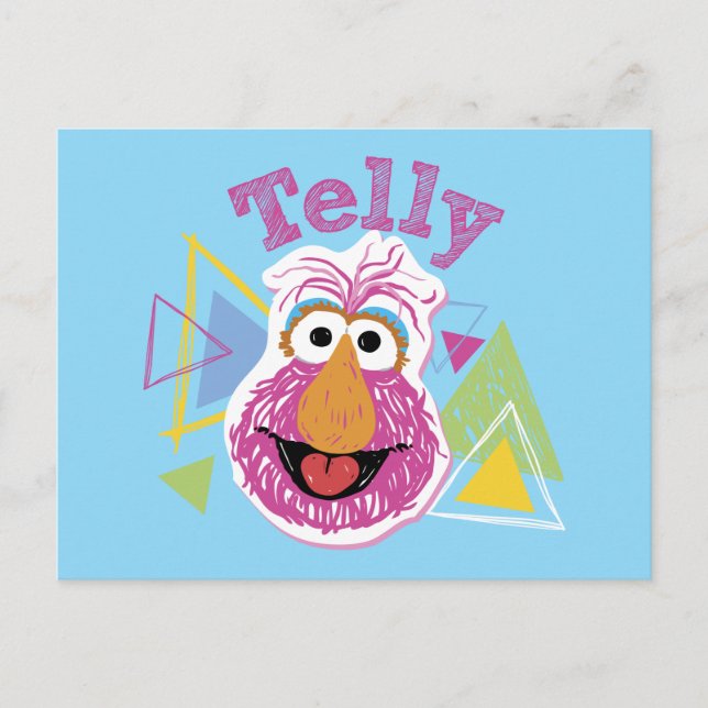 Telly Monster Fun Graphic Postcard (Front)