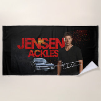 Telo Mare Jensen Ackles  Beach Towel