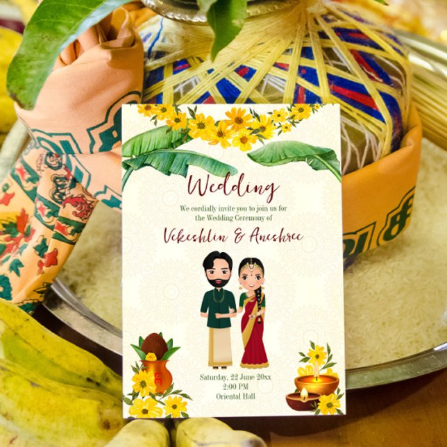 Telugu Tamil South Indian wedding invitation (Creator Uploaded)