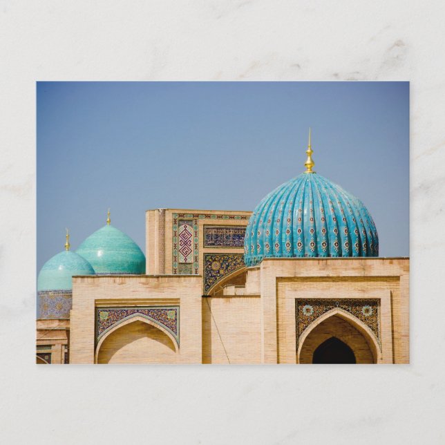 Telyashayakh Mosque: Domes Postcard (Front)