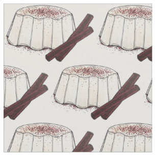 Tembleque Puerto Rican Coconut Dessert Pudding Fabric