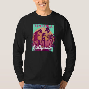 Temecula California palm tree beach retro vintage T-Shirt