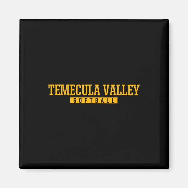 Temecula Valley High School Softll  Magnet (Front)