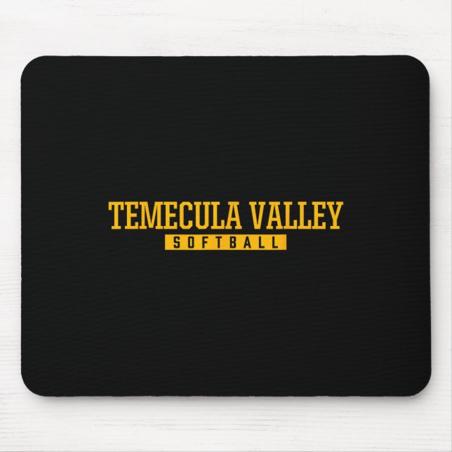 Temecula Valley High School Softll  Mouse Pad (Front)