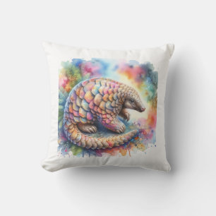 Temmincks Pangolin 290624AREF108 - Watercolor Cushion