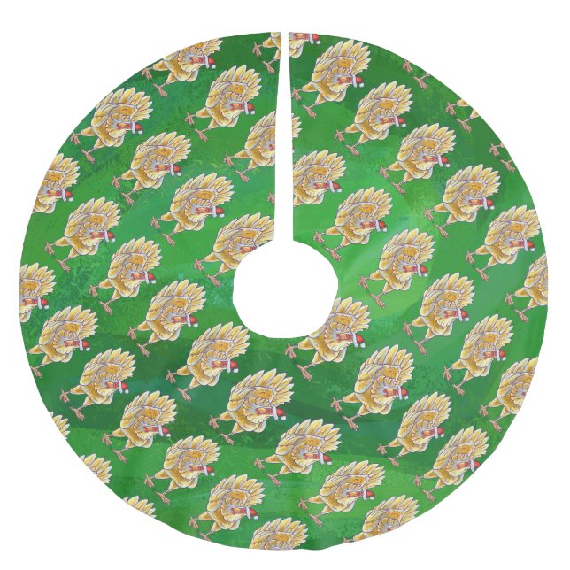Temp Brushed Polyester Tree Skirt (Front)