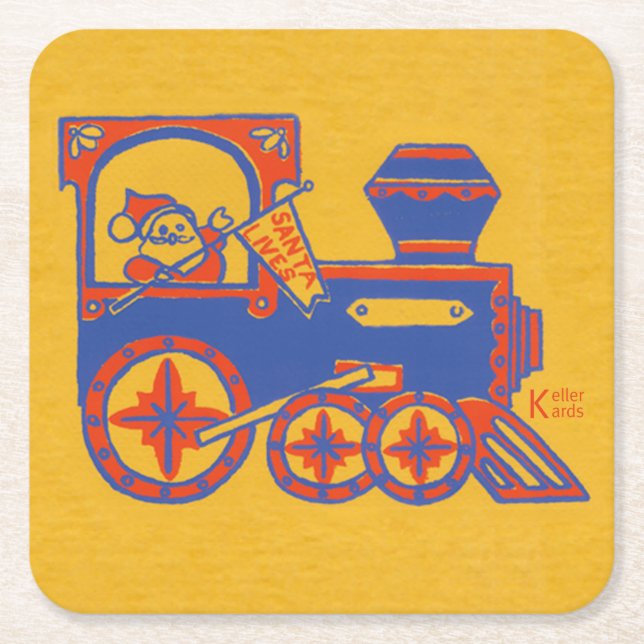 Temp Square Paper Coaster (Front)