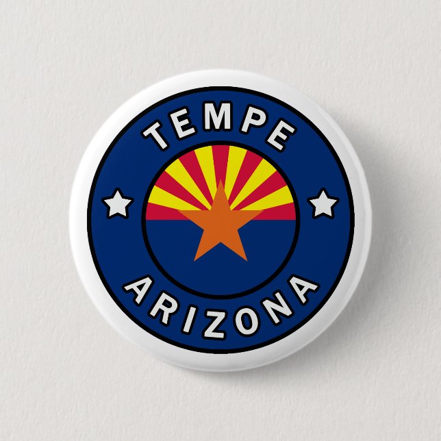 Tempe Arizona 6 Cm Round Badge (Front)