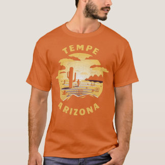 Tempe Arizona Desert Illustration Vintage Souvenir T-Shirt