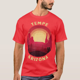 Tempe Arizona Desert Illustration Vintage Souvenir T-Shirt