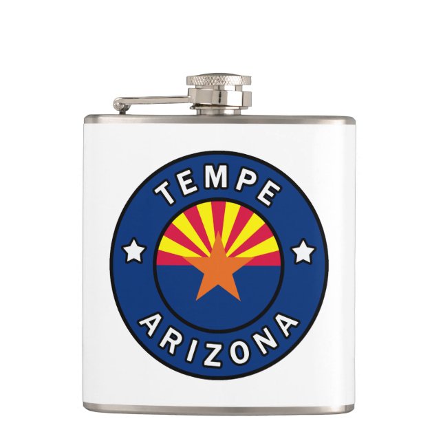 Tempe Arizona Hip Flask (Front)