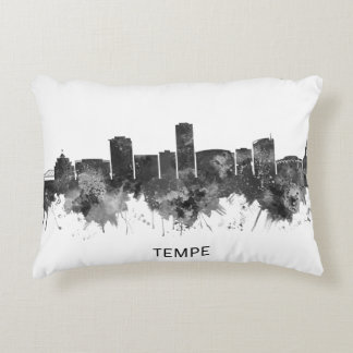 Tempe Arizona Skyline BW Decorative Cushion