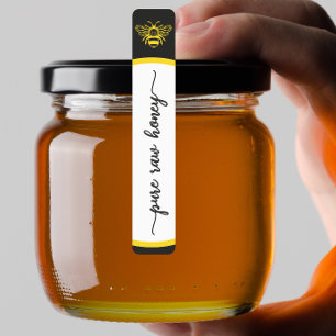 Temper proof Honey Jar Labels  Honeybee Bee Apiary
