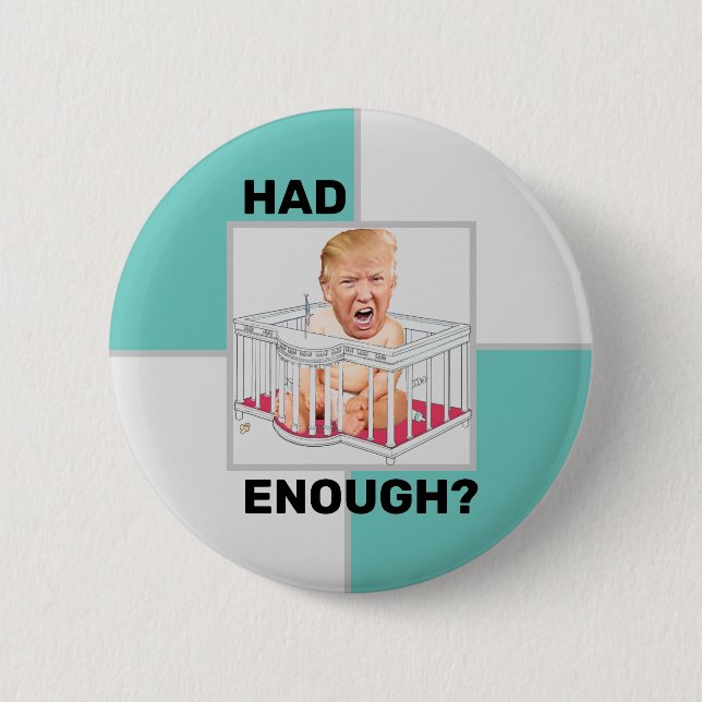 Temper Tantrum Trump 6 Cm Round Badge (Front)