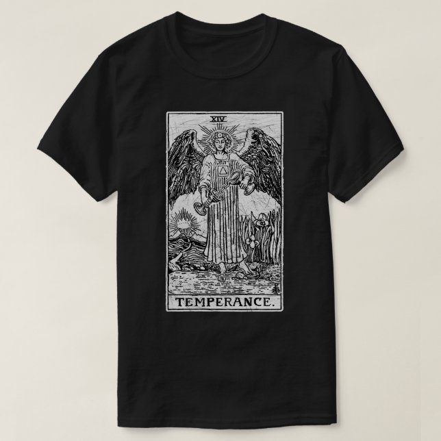 Temperance Tarot d Major Arcana fortune telling oc T-Shirt (Design Front)