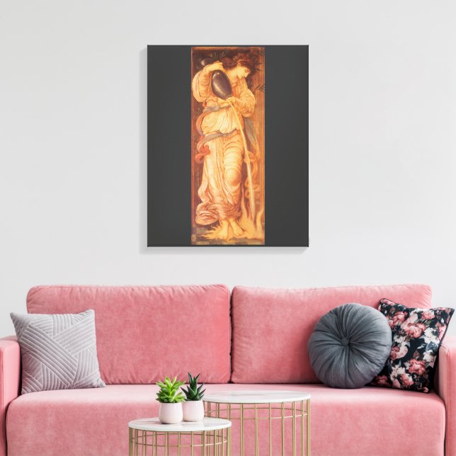 Temperantia by Sir Edward Coley Burne-Jones Canvas Print (Insitu(LivingRoom))