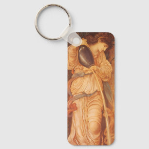 Temperantia by Sir Edward Coley Burne-Jones Key Ring