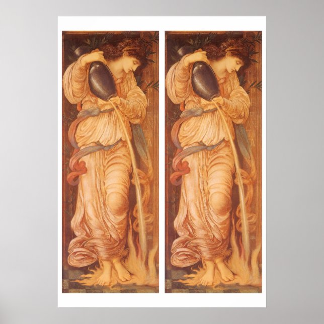 Temperantia by Sir Edward Coley Burne-Jones Poster (Front)