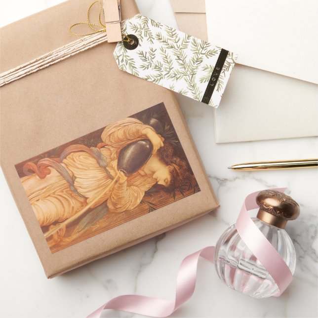 Temperantia by Sir Edward Coley Burne-Jones Rectangular Sticker (Gifting)