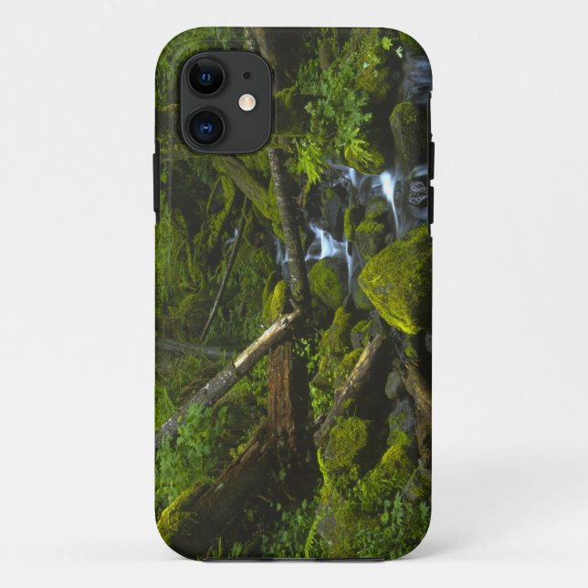 Temperate Rainforest Stream in Columbia River Case-Mate iPhone Case (Back)