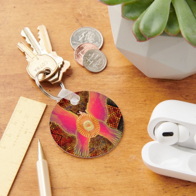 Tempered by Fire: Transformation's Crucible Key Ring (Desk)