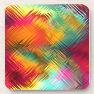 Tempered Rainbow Glass Coaster