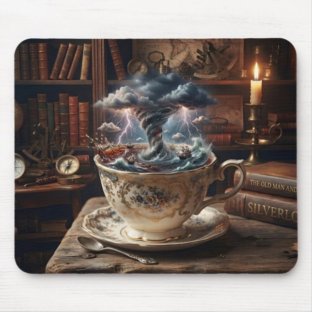 Tempest In A Teapot Mouse Pad (Front)