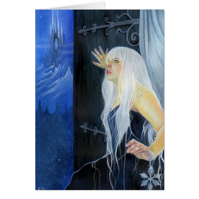 Tempest Of Ice Fantasy Ice Beauty  Card (Front)