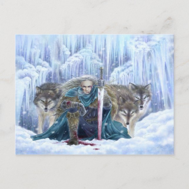 Tempest of Ice Fantasy Postcard (Front)