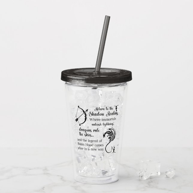 Tempest of Shadows Brenda K Davies Acrylic Tumbler (Back Ice)