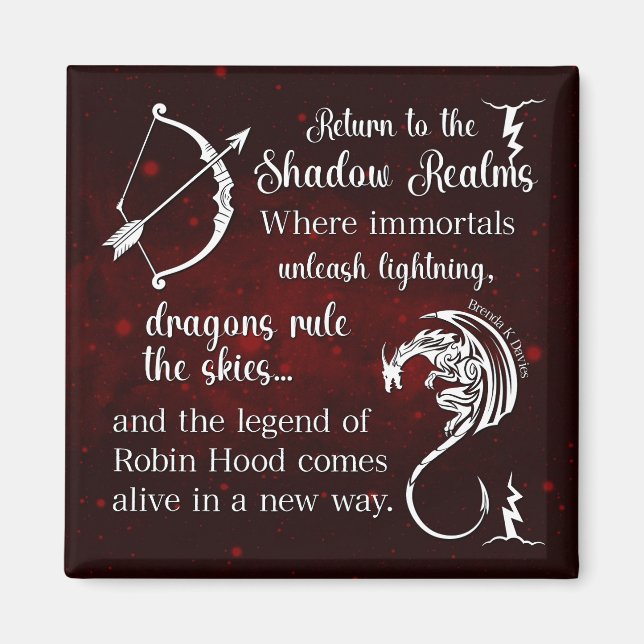 Tempest of Shadows Brenda K Davies Magnet (Front)