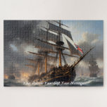 Tempest of Triumph: The Age of Sail in Battle Jigsaw Puzzle<br><div class="desc">Artist Impression jigsaw puzzle Step into the heart of a thunderous naval battle with "Tempest of Triumph, " a breathtaking jigsaw puzzle capturing the raw power and elegance of the Age of Sail. This epic maritime scene showcases a fleet of majestic warships braving stormy seas and fire-lit skies, evoking the...</div>