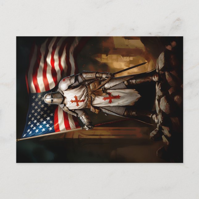 Templar American Knight Postcard (Front)