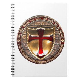 TEMPLAR COIN. SPIRAL NOTEBOOK