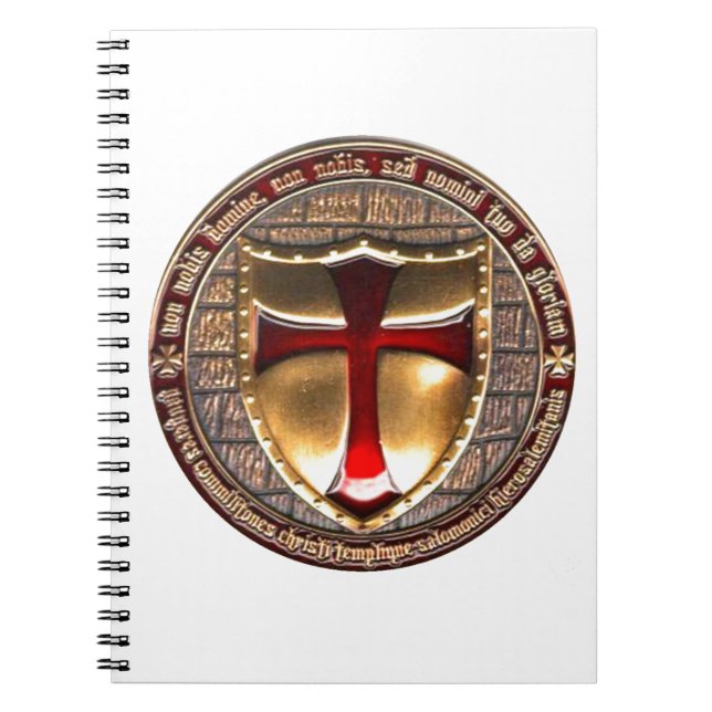 TEMPLAR COIN. SPIRAL NOTEBOOK (Front)