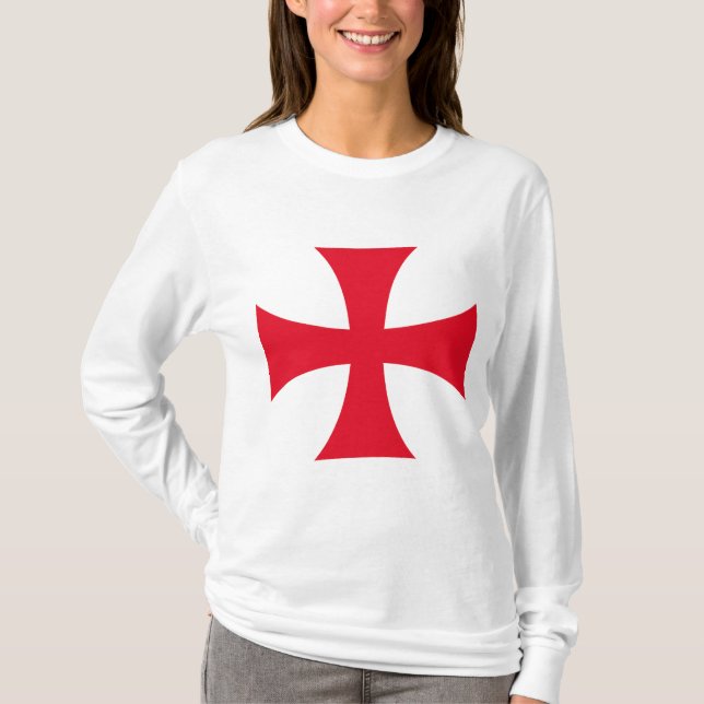 Templar Cross Crusader Women's Long Sleeve Tee (Front)