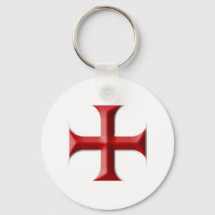 Templar Cross Key Ring