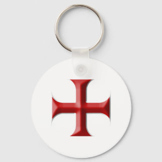 Templar Cross Key Ring