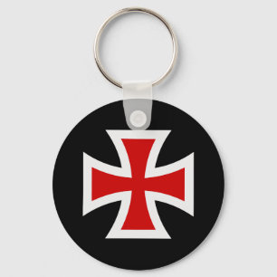 Templar cross key ring