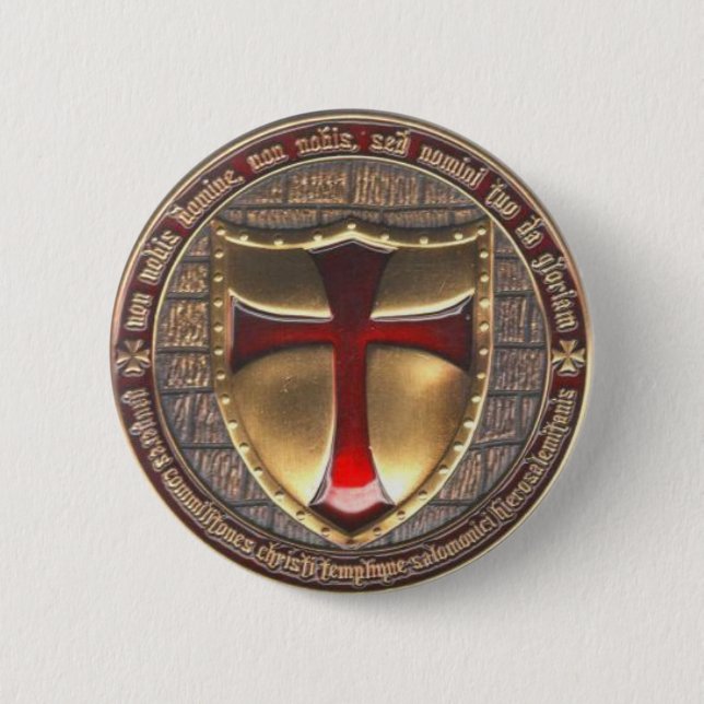 TEMPLAR EMBLEM 6 CM ROUND BADGE (Front)