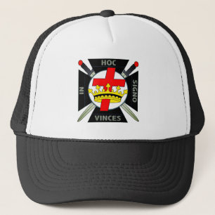 Templar Knight Ad Hoc  Trucker Hat