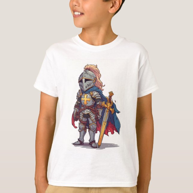 Templar Knight Crusader Kid's Tee Shirt (Front)